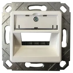 EKU e-stone UP-Modulaufnahme 2fach reinweiss