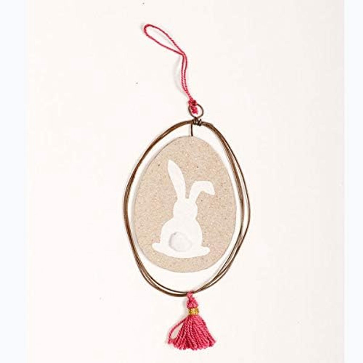 Good old Friends Decoratief Sieraden Ei Haas - Kleurrijk - Hangend