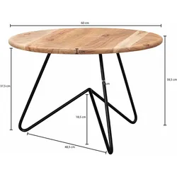 Wohnling, Couchtisch + Beistelltisch, Fabien (60 x 39 cm)
