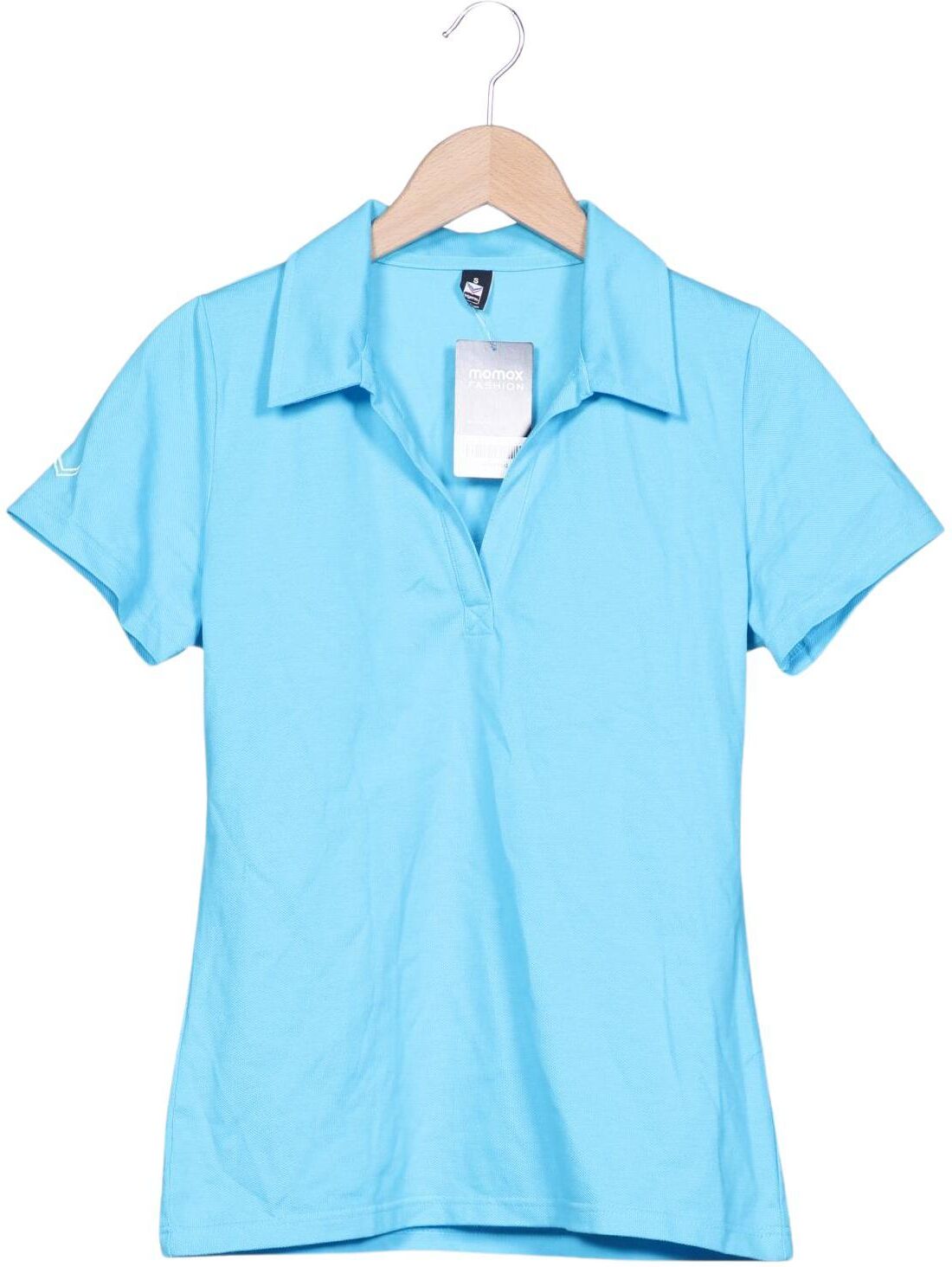 Trigema Damen Poloshirt, Hellblau, Gr. S, Baumwolle - Second Hand