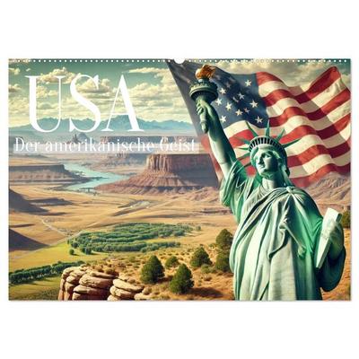 USA - Der amerikanische Geist (Wandkalender 2026 DIN A2 quer), CALVENDO Monatskalender