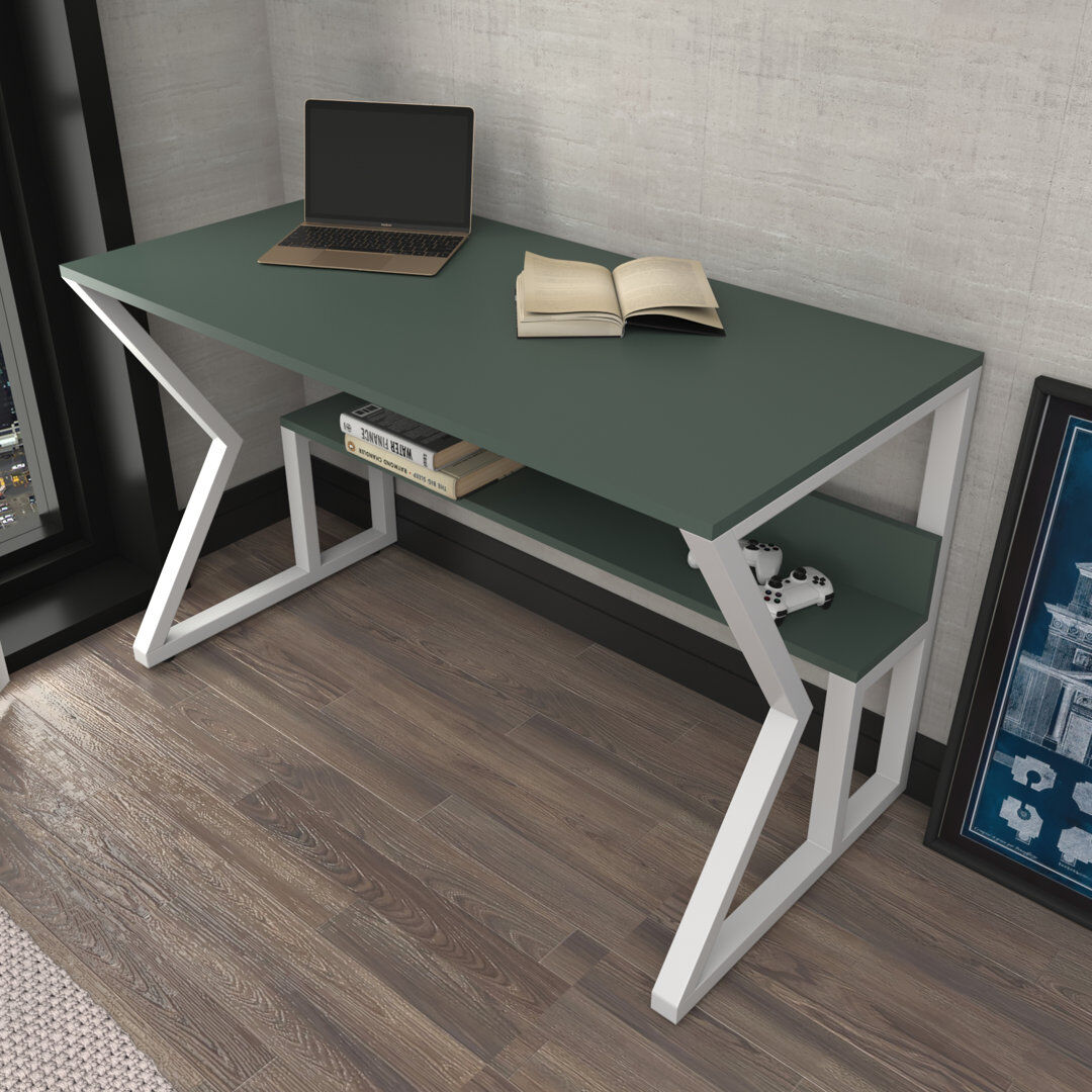 Fairmont Park Waka 120Cm W Computer Desk White/Green