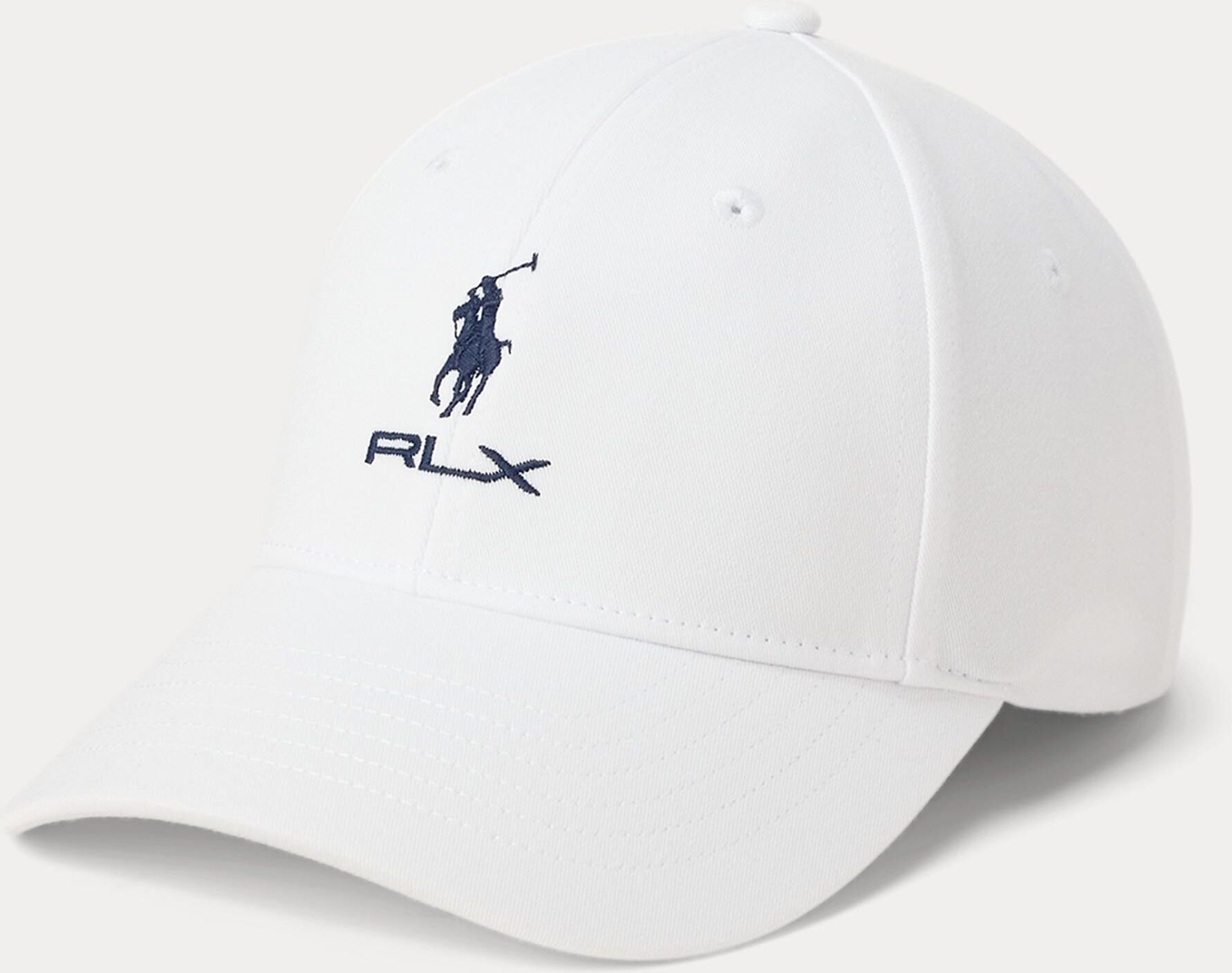 Ralph Lauren Gorra de mujer con caballo bordado . Blanco