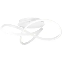 EGLO LED-Deckenleuchte Riaza Aluminium Weiß