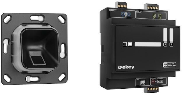 ekey xLine Fingerprintset UP Schwarz ohne Rahmen