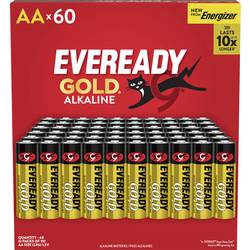 Eveready Eveready Gold Mignon (AA)-Batterie Alkali-Mangan 1.5 V 60 St. E304395400