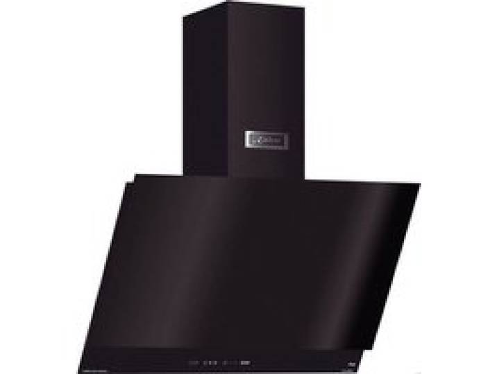 Kaiser Hotte murale inclinée AT 7410 FR Hotte aspirante 70 cm verre noir FullTouch Classe A Évacuation/recyclage 1250 m³/h