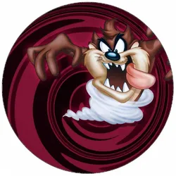 Essbares Papier „Looney Tunes“ – Tasmanischer Teufel in Bewegung, 19,5 cm