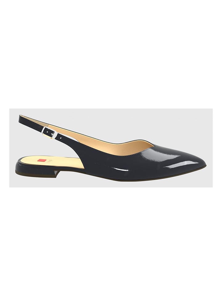 Högl Leder-Slingballerinas "Mona" in Anthrazit - 40