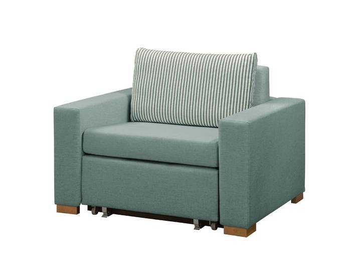 Fauteuil convertible Basic Vert/Menthe Tissu Sari 110 x 90 x 90cm