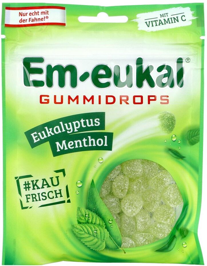 Em Eukal Gummidrops Eukalyptus-menthol zuckerhalt.