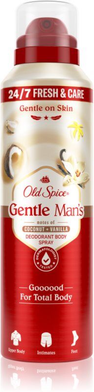 Old Spice Gentle Man's Coconut & Vanilla déodorant en spray sans aluminium 140 ml