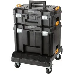 DeWalt, Werkzeugkoffer, DWST1-71229 TSTAK Cart Rollbrett + DWST1-71195 TSTAK VI + DWST1-70703 TSTAK II Koffer (3 Teile)