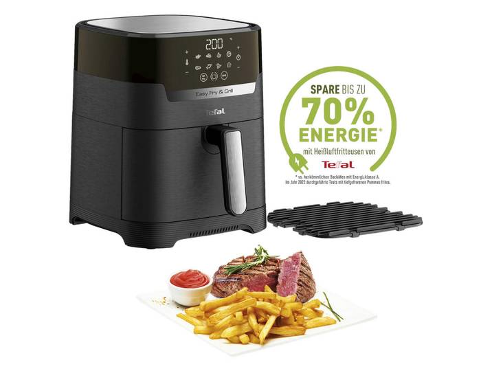 Tefal Fritteuse, Schwarz, Kunststoff, 4.2 l, automatische Deckelöffnung, Betriebsanzeige, Kochgeschirr, Küchengeräte