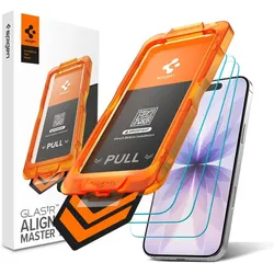 Spigen Glas.tR AlignMaster Slim 3-Pack - gehärtetes Glas für Apple iPhone 17 (3 Stück)