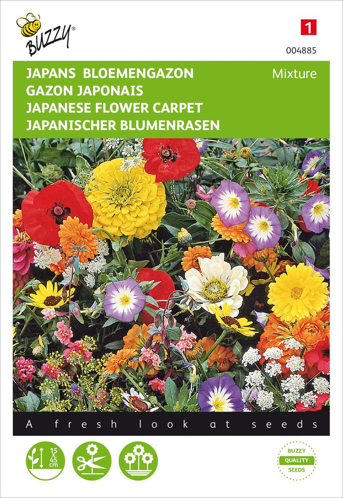 Japanse bloemenmengsel bloemzaadmengsel van Buzzy Seeds