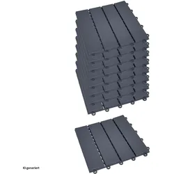 HTI-Living, Gartenbodenbelag, Bodenplatte 9-teilig Nessa Klick (9x, 30 x 30 cm)