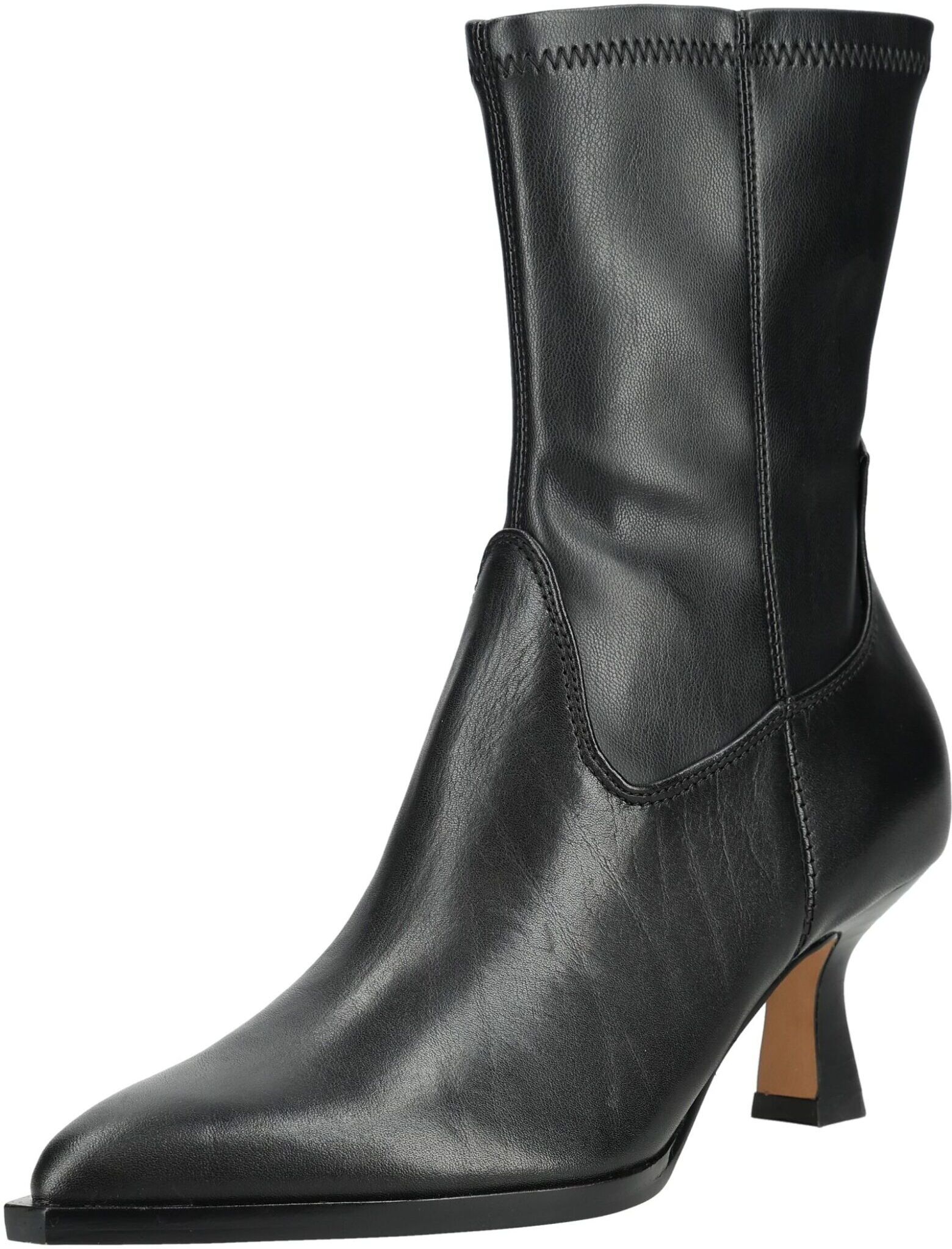 Stiefelette DOLCE VITA "Dolce Vita Stiefelette Leder", Damen, Gr. 38, schwarz, Leder, Schuhe Stiefelette