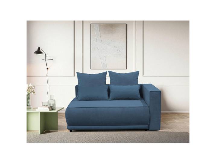 Mid.you Récamiere Iga, Blau, Kunststoff, Füllung: Schaumstoff, 168x73x99 cm, Made in EU, Wohnzimmer, Sofas & Couches, Sofas, Recamieren