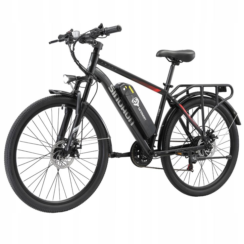 SINOHON EM200 Elektrofahrrad MTB E-bikes 250W Motor 48V 12.5Ah Akku 25km/h 21-Gang Shimano - Komfortable City-Fahrrad mit Front- und Rücklicht