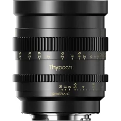 Thypoch Simera-C 75mm T1.5 FF Prime Cine Objektiv (M-Mount) (C-Mount, Vollformat), Objektiv, Schwarz