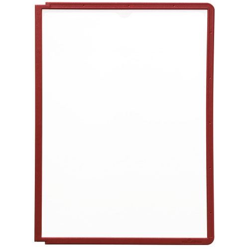 DURABLE Durable Sichttafel SherpaPanel A4 rot 5er Packung