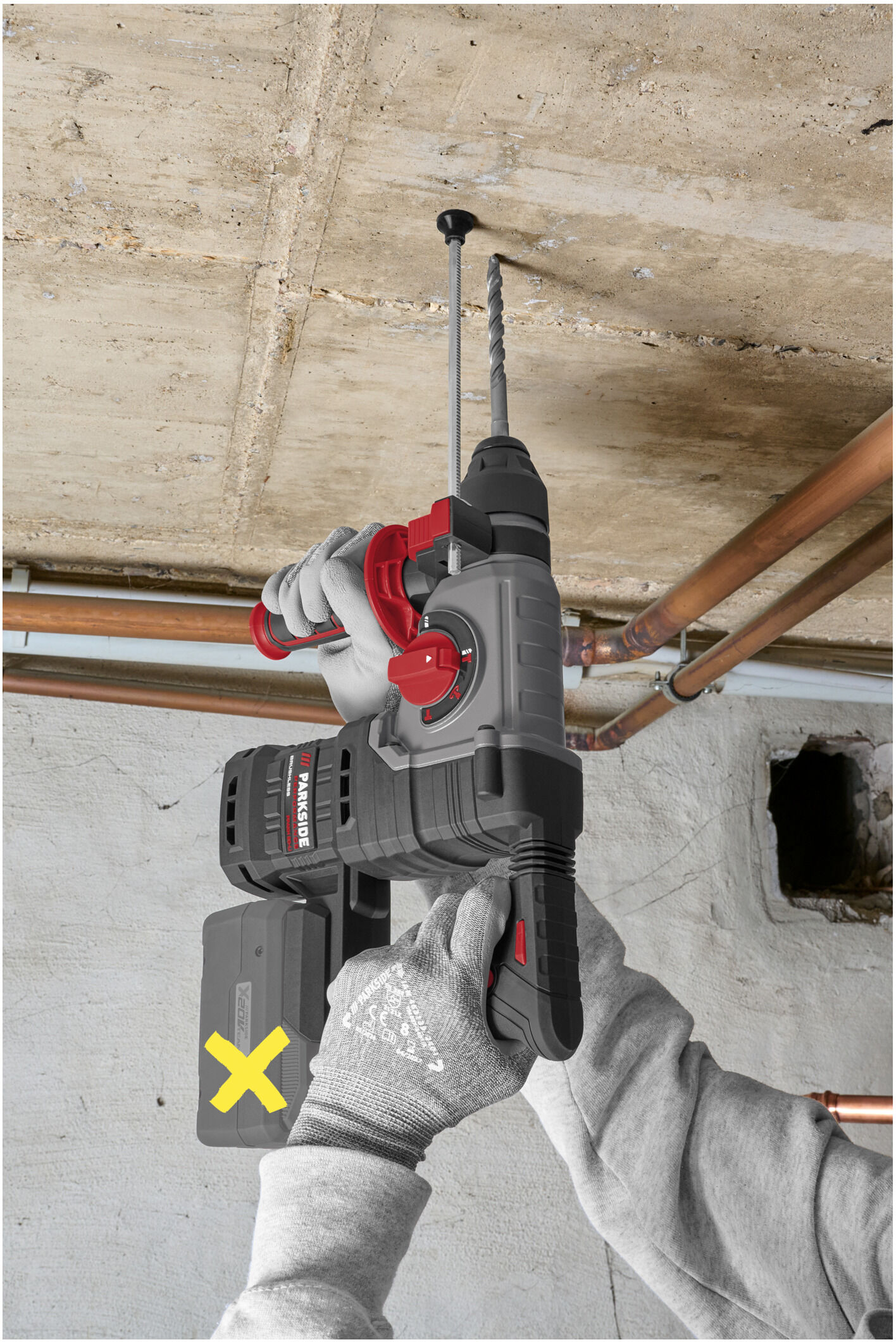 PARKSIDE PERFORMANCE® 20 V Akku-Kombihammer »PPAKH 20-Li A1«, ohne Akku – ohne Ladegerät