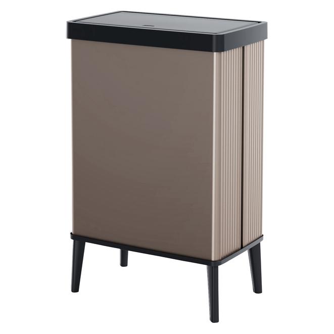 Curver Verto Hoher Mülleimer 54L Push Pearl Rose (54 l) (261010)
