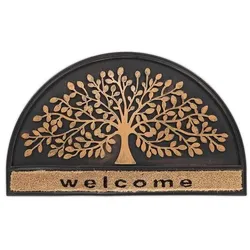 relaxdays Fußmatte halbrund »welcome«, 75 x 45 cm, 75 cm