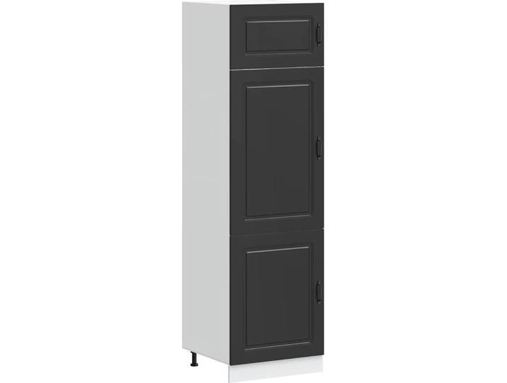 vidaXL Armoire de cuisine Kalmar Noir Bois composite