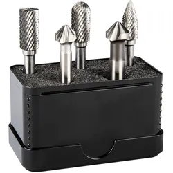 Alpen, Fräser, 5er-Set: 3 Frässtifte für Metall: ZYA-S, WRC, SPG und 2 HSS-Kobalt-Senker (0776000002100)