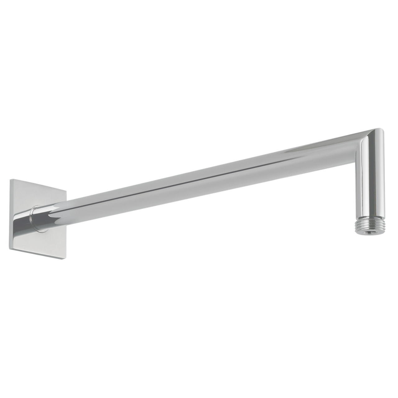 KWC Brausearm Wand L 352, eckig, Rosette eckig chromeline 122513
