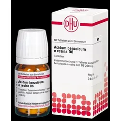ACIDUM BENZOICUM E Resina D 6 Tabletten 80 St Tabletten