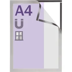 Magnetrahmen A4 Window Frame silber, Hart-PVC