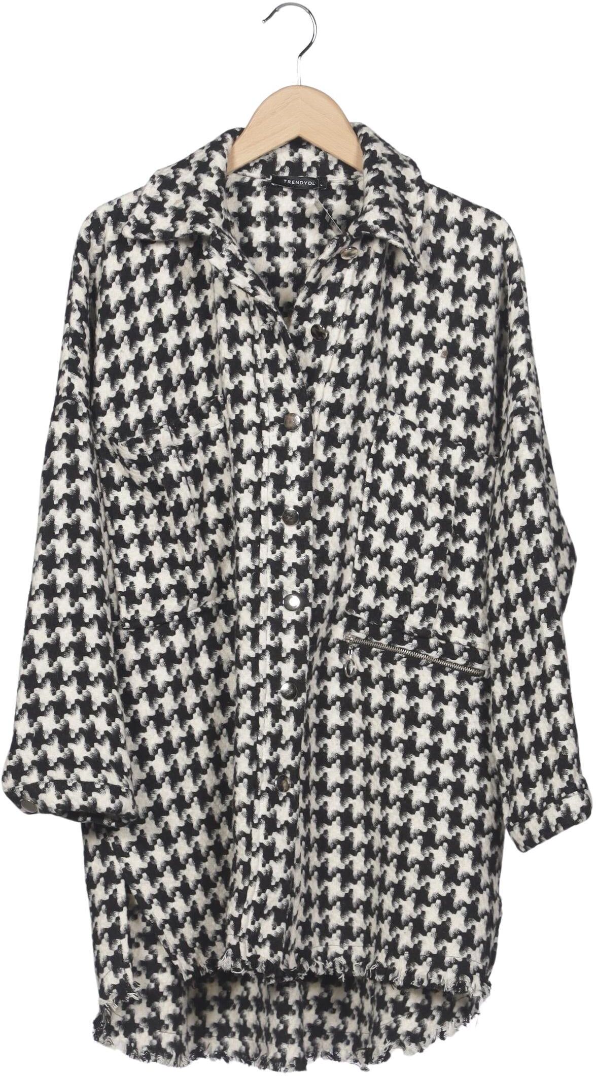 Trendyol Damen Mantel, Mehrfarbig, Gr. L, Synthetik / Baumwolle - Second Hand