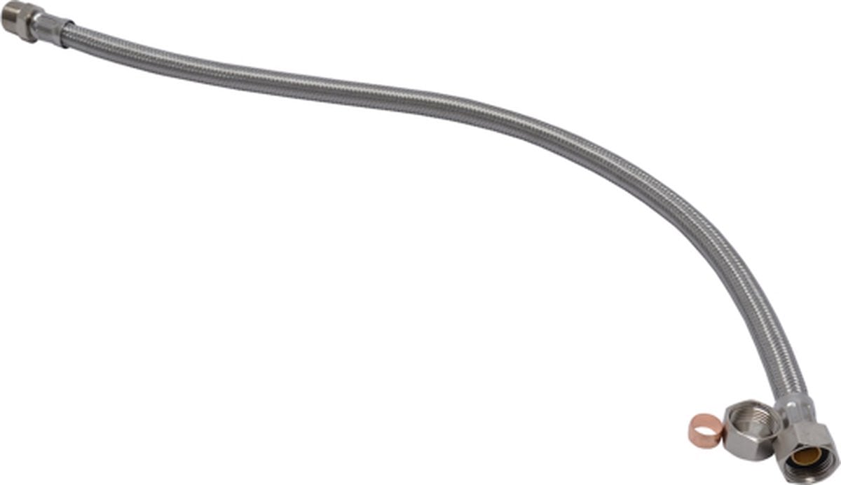 Sanivesk flexibele aansluitslang KIWA 3/8"F x Knel 12mm, 50 cm