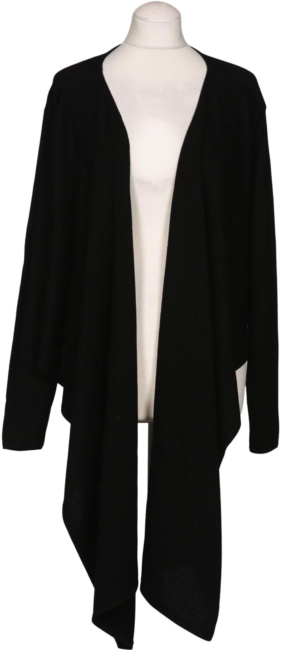 Barbara Schwarzer Damen Strickjacke, Schwarz, Gr. M, Seide / Kaschmir - Second Hand