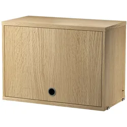 String System Hängeschrank mit Klapptür 58/42/30 Eiche natur