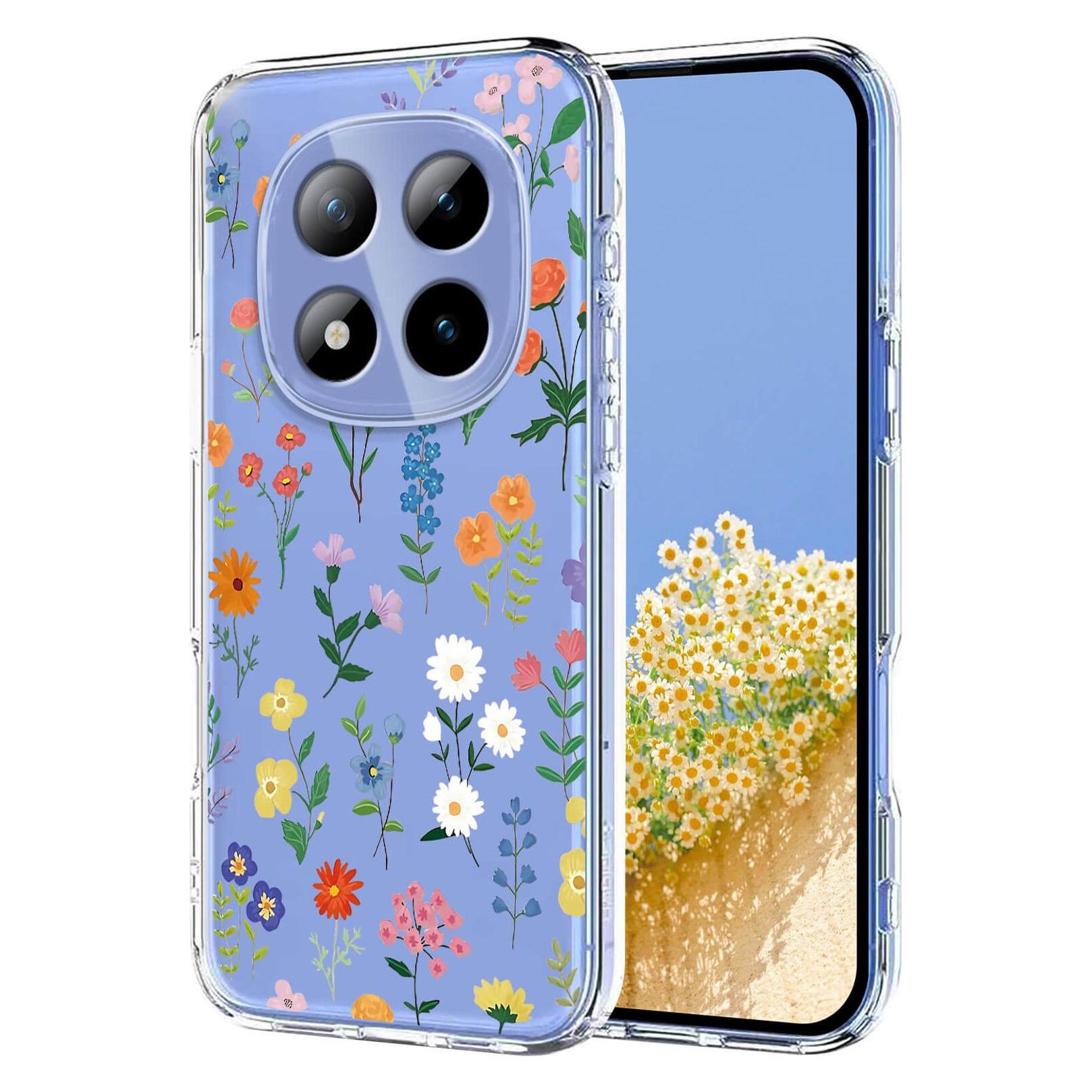 Cover-Discount Silikon Gummi Hülle Blumen (Xiaomi Poco M8 Pro, Xiaomi Redmi Note 15 Pro+) (68494994)