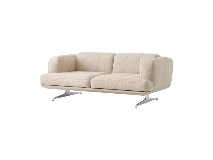 &Tradition Inland AV22 Sofa 2-Sitzer Clay 0011-polished Aluminium