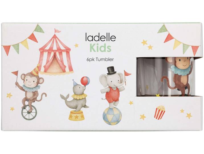 Kindertrinkgläser Zirkus 6er-Set