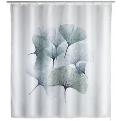 Wenko Anti-Schimmel Duschvorhang »Ginko« Textil 180 x 200 cm mehrfarbig, 180x200 cm
