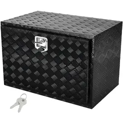 VEVOR Truckbox Werkzeugbox, Unterboden-Anhängerbox, Werkzeugkasten 914 x 610 x 610 mm Pickup-Aufbewahrungsbox, Aluminiumlegierung, 40 kg belastbarer Werkzeugkasten, abschließbare Aufbewahrungsbox