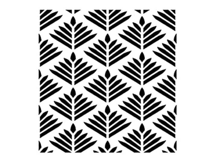 Artemio 15020042 Stencil Home Deco, Kunststof, Zwart, 15,5 x 0,2 x 19,5 cm
