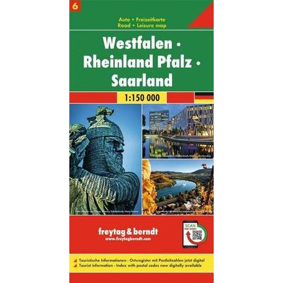 freytag & berndt Straßenkarte Westfalen - Rheinland Pfalz - Saarland 1:150.000, Sonstige von , KOMPASS Freytag & Berndt, 978-3-7079-1806-9