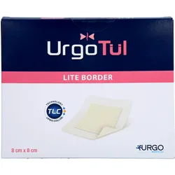 Urgo, Verbandsmaterial, Urgotül Lite Border, Lipidokolloid-Wundauflage mit Haftrand, 10 St VER