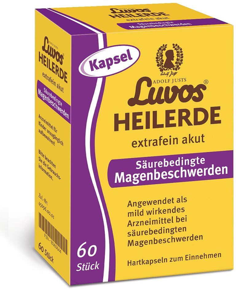 Luvos® Heilerde extrafein akut Säurebed. Magenbeschw. Kapseln 60stk