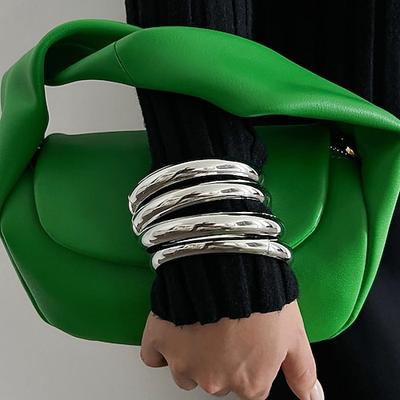 Damen Armreife Dicke Kette Kugel Mode Legierung Armband Schmuck Weiß / Gold Für Ferien Geburtstag