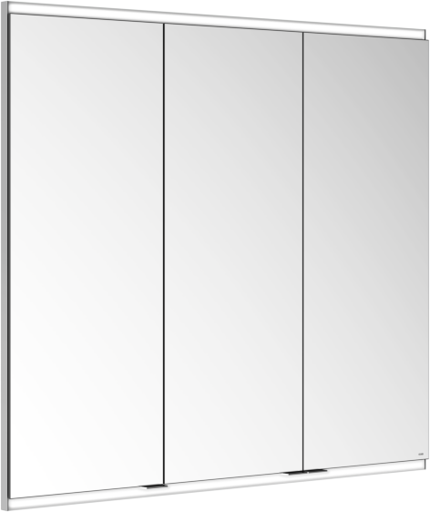 Keuco Royal Modular 2.0 Spiegelschrank 800310001100300 1050 x 900 x 160 mm, 1 Steckdose, 1 Doppel-USB-Ladestelle, Wandeinbau, 3-türig