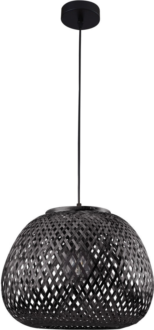 Polux ZANZIBAR Hanglamp in boho-stijl, zwart, Ø35cm